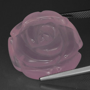 Cuarzo rosa rosa natural de 48,86 ct, transparente, transparente / translúcido
