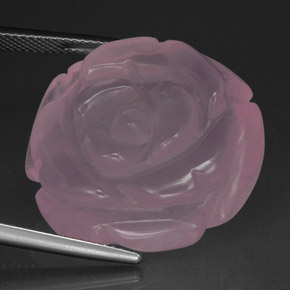 Cuarzo rosa rosa natural de 48,86 ct, transparente, transparente / translúcido