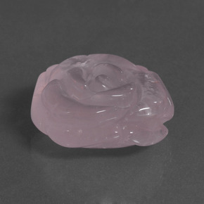 Cuarzo rosa rosa natural de 37,94 ct, forma elegante, translúcido