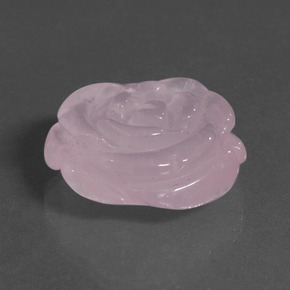 Cuarzo Rosa Rosado Bubblegum natural de 34.64 ct, Forma elegante, Translúcido