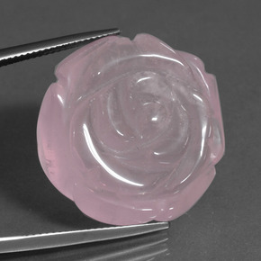 Cuarzo Rosa Light Pink  natural de 52.80 ct, Forma elegante, Translúcido