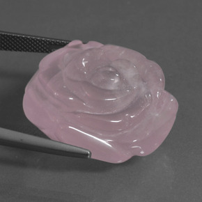 Cuarzo Rosa Light Pink  natural de 52.80 ct, Forma elegante, Translúcido