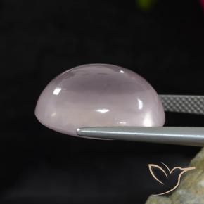 Cuarzo rosa Rosado muy claro natural de 17.48 ct, Ovalada, Transparente