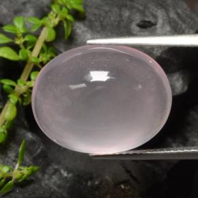 Cuarzo rosa rosa natural de 12,96 ct, transparente, transparente / translúcido