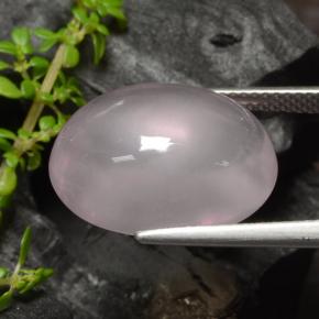 Cuarzo rosa rosa natural de 12,96 ct, transparente, transparente / translúcido