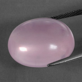 Cuarzo rosa rosa natural de 31,69 ct, corte óvalo, transparente