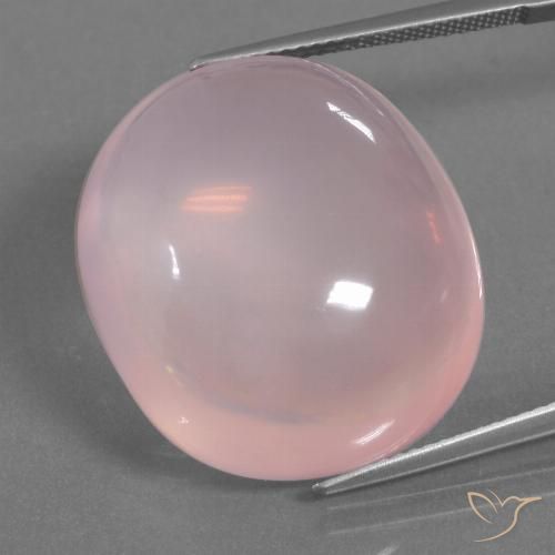 45.90ct Natural Rosado claro Cuarzo rosa, Ovalada, Transparente