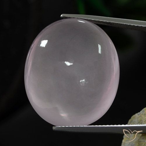 44.65ct Natural Rosado muy claro Cuarzo rosa, Ovalada, Transparente