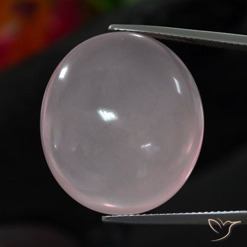 39.82ct Natural Rosado claro Cuarzo rosa, Ovalada, Transparente