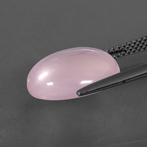 Cuarzo rosa rosa natural de 7,46 ct, corte óvalo, transparente