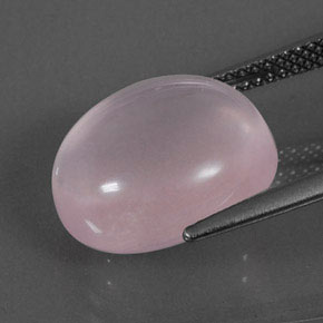Cuarzo rosa rosa natural de 10,12 ct, corte óvalo, transparente