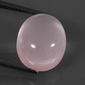 Cuarzo rosa rosa natural de 10,04 ct, corte óvalo, transparente