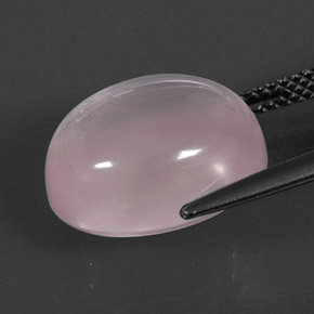 Cuarzo rosa rosa natural de 10,04 ct, corte óvalo, transparente