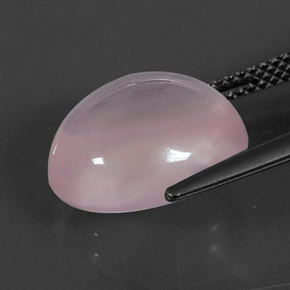 Cuarzo rosa rosa natural de 8,60 ct, corte óvalo, transparente