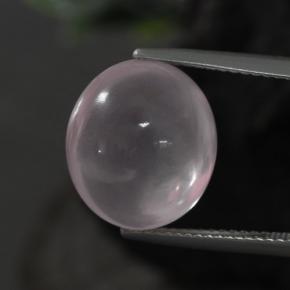 Cuarzo rosa rosa natural de 11,10 ct, corte óvalo, transparente