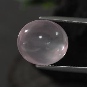 Cuarzo rosa rosa natural de 11,10 ct, corte óvalo, transparente