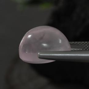 Cuarzo rosa rosa natural de 11,10 ct, corte óvalo, transparente