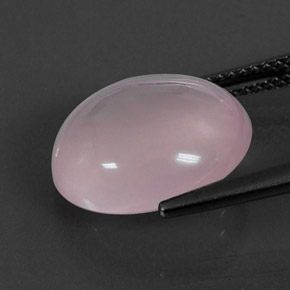 Cuarzo rosa rosa natural de 7,43 ct, corte óvalo, transparente