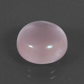 Cuarzo Rosa Rosa natural de 7.32 ct, Corte Redondo, Transparente