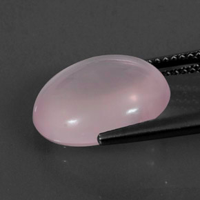 Cuarzo rosa rosa natural de 7,22 ct, corte óvalo, transparente