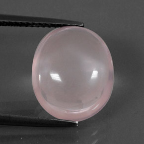 Cuarzo rosa rosa natural de 8,29 ct, corte óvalo, transparente