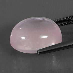 Cuarzo rosa rosa natural de 9,85 ct, corte óvalo, transparente
