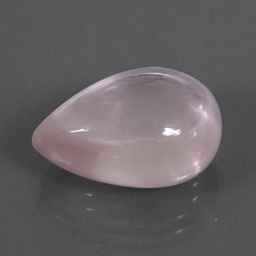 Cuarzo rosa rosa natural de 13,67 ct, en forma de pera, transparente