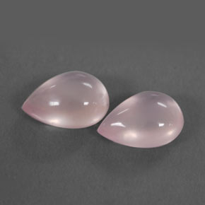 Gemas de cuarzo rosa rosa natural de  ct, en forma de pera, transparente