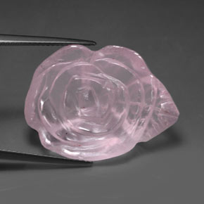 Cuarzo rosa rosa natural de 27,23 ct, transparente, transparente / translúcido