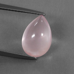 Cuarzo rosa rosa natural de 3,36 ct, transparente, transparente / translúcido