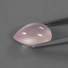 Cuarzo rosa rosa natural de 3,36 ct, transparente, transparente / translúcido