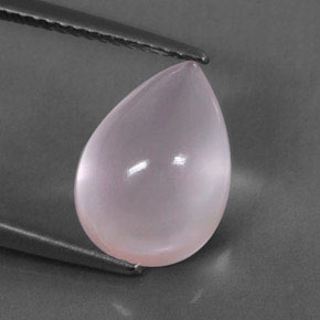 Cuarzo rosa rosa natural de 4,62 ct, transparente, transparente / translúcido