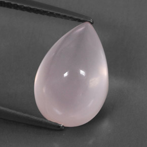 Cuarzo rosa rosa natural de 5,73 ct, transparente, transparente / translúcido