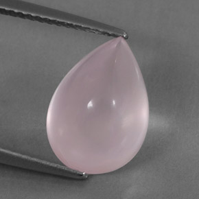 Cuarzo rosa rosa natural de 5,86 ct, transparente, transparente / translúcido