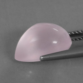 Cuarzo rosa rosa natural de 5,86 ct, transparente, transparente / translúcido