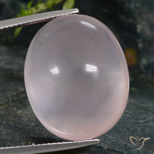 36.82ct Natural Rosado claro Cuarzo rosa, Ovalada, Transparente