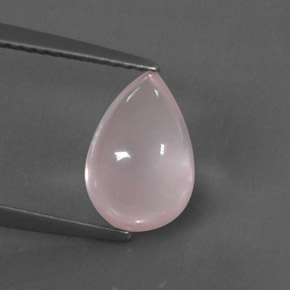 Cuarzo rosa rosa natural de 2,66 ct, transparente, transparente / translúcido