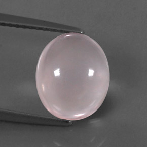 Cuarzo rosa rosa natural de 3,44 ct, transparente, transparente / translúcido