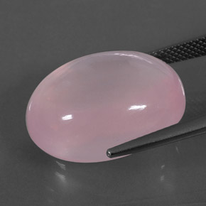 Cuarzo rosa rosa natural de 23,66 ct, transparente, transparente / translúcido