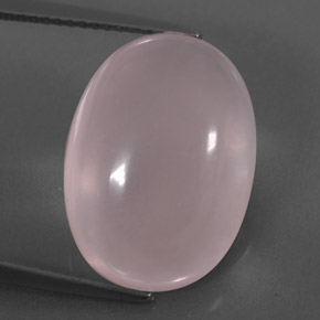 Cuarzo rosa rosa natural de 14,92 ct, transparente, transparente / translúcido