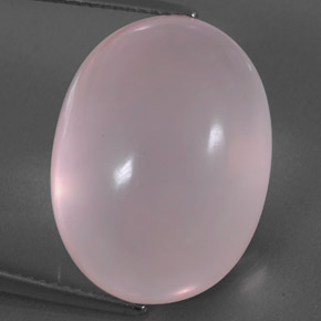 Cuarzo rosa rosa natural de 24,19 ct, transparente, transparente / translúcido