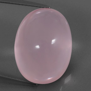 Cuarzo rosa rosa natural de 25,15 ct, transparente, transparente / translúcido