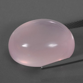 Cuarzo rosa rosa natural de 26,27 ct, transparente, transparente / translúcido