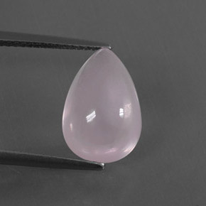 Cuarzo rosa rosa natural de 4,48 ct, en forma de pera, transparente