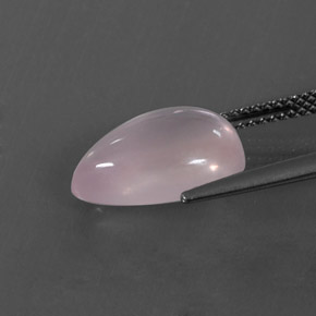 Cuarzo rosa rosa natural de 4,48 ct, en forma de pera, transparente