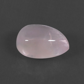 Cuarzo rosa rosa natural de 5,74 ct, en forma de pera, transparente