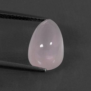 Cuarzo rosa rosa natural de 5,14 ct, en forma de pera, transparente