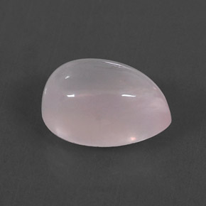 Cuarzo rosa rosa natural de 5,93 ct, en forma de pera, transparente