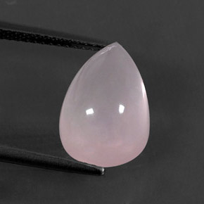 Cuarzo rosa rosa natural de 6,10 ct, transparente, transparente / translúcido