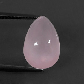 Cuarzo rosa rosa natural de 7,74 ct, transparente, transparente / translúcido